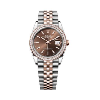 Rolex Datejust Diamond Brown