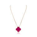Van Cleef Pendant Dark Pink