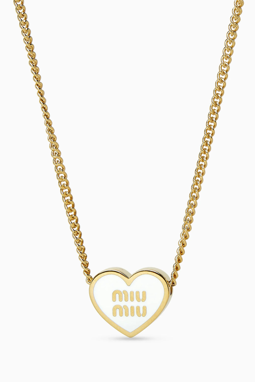 Miu Miu Heart Pendant Necklace