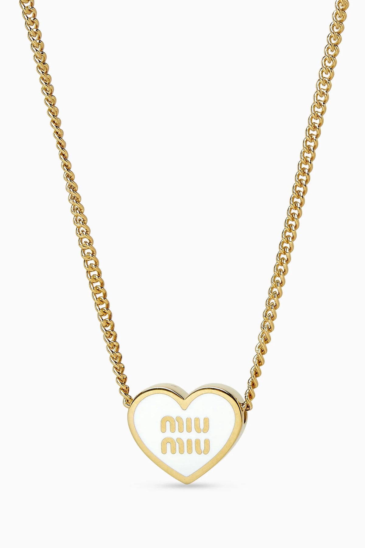 Miu Miu Heart Pendant Necklace