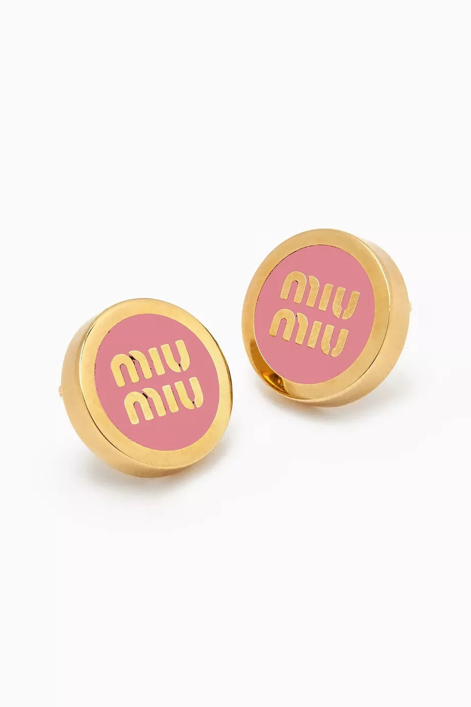 Miu Miu logo-plaque Earrings