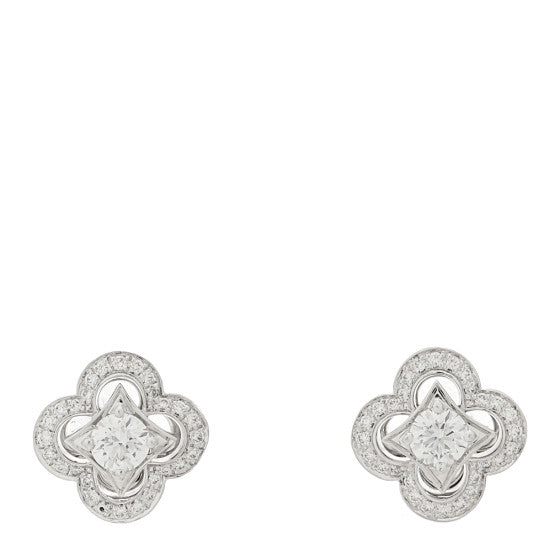 LV White Earrings