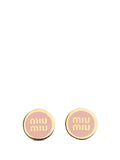 Miu Miu logo-plaque Earrings