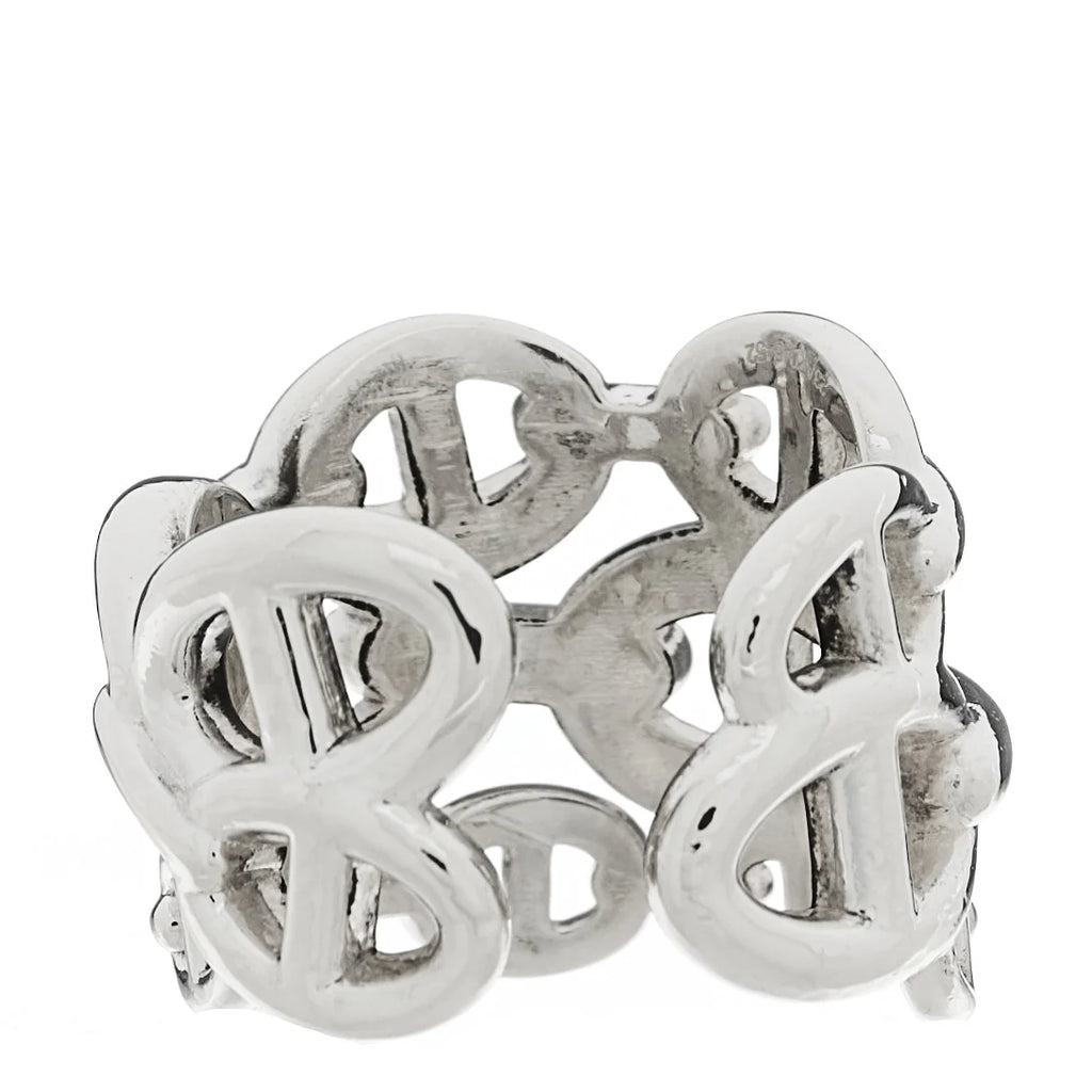 Silver Chaine d'Ancre Band Ring