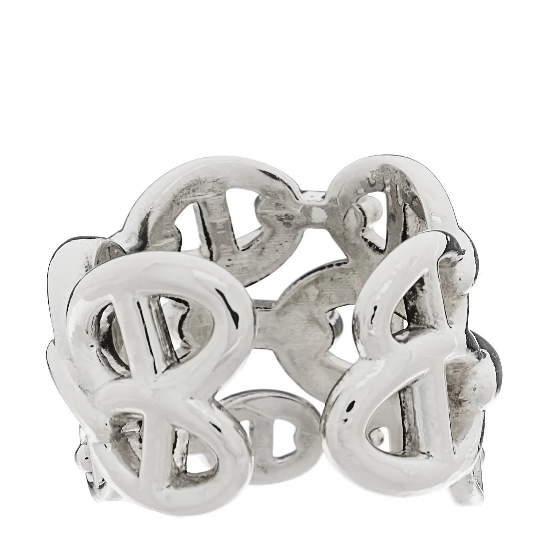 Silver Chaine d'Ancre Band Ring