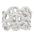 Silver Chaine d'Ancre Band Ring