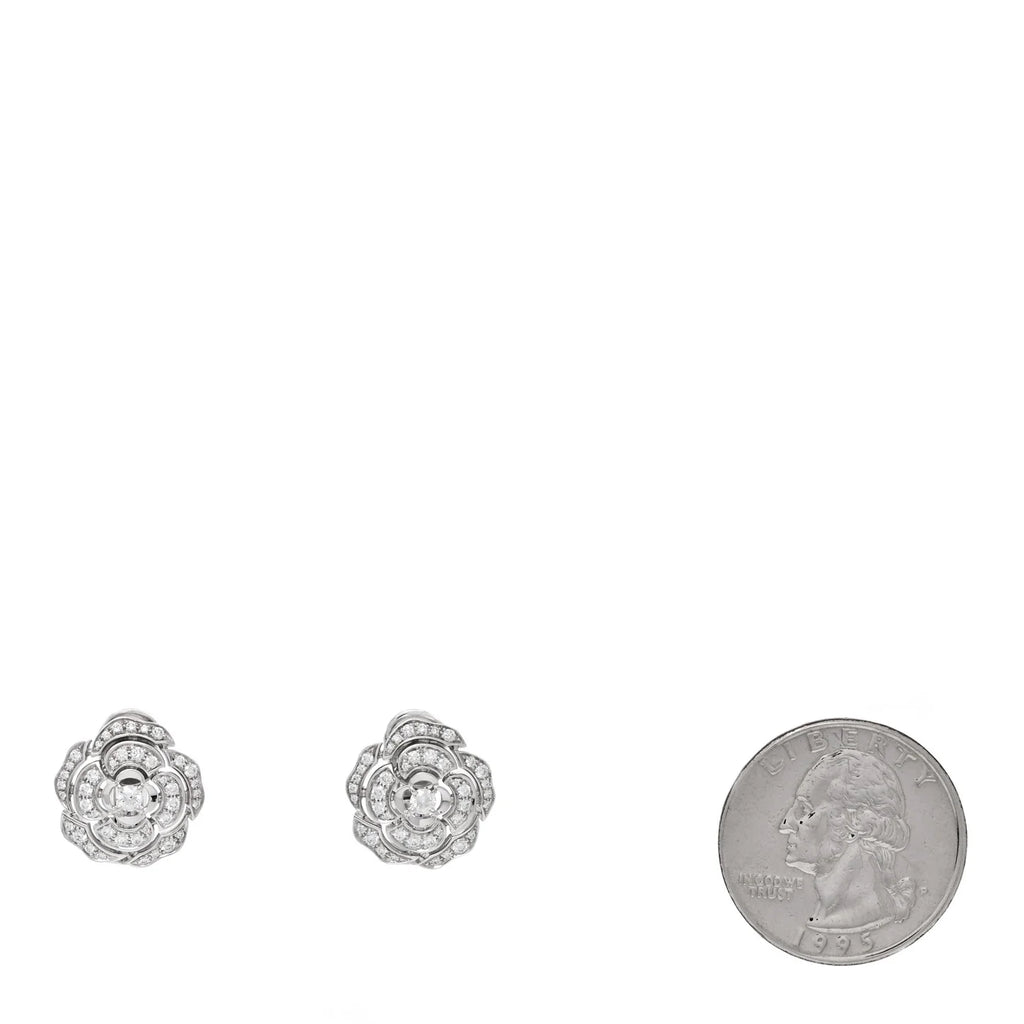 Bouton de Camelia Earrings