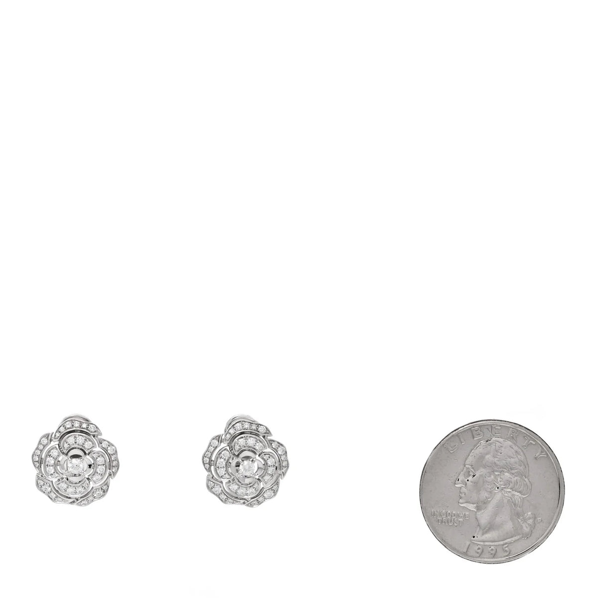 Bouton de Camelia Earrings