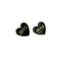 Miumiu Stud Earring Black