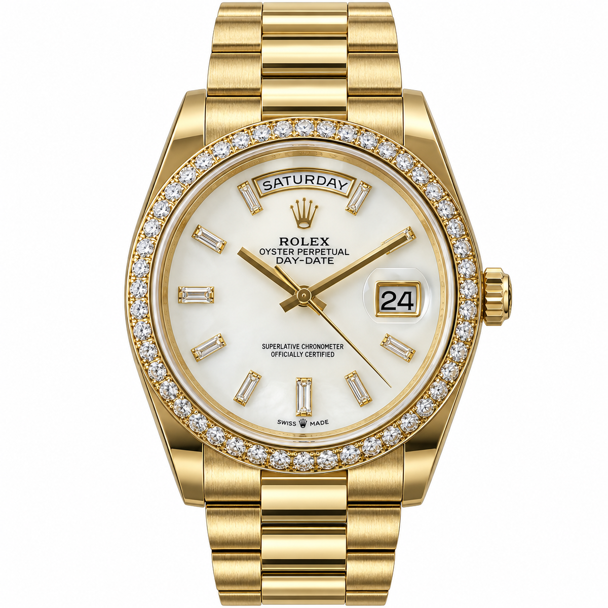 Rolex Day-Date Yellow Gold Diamond