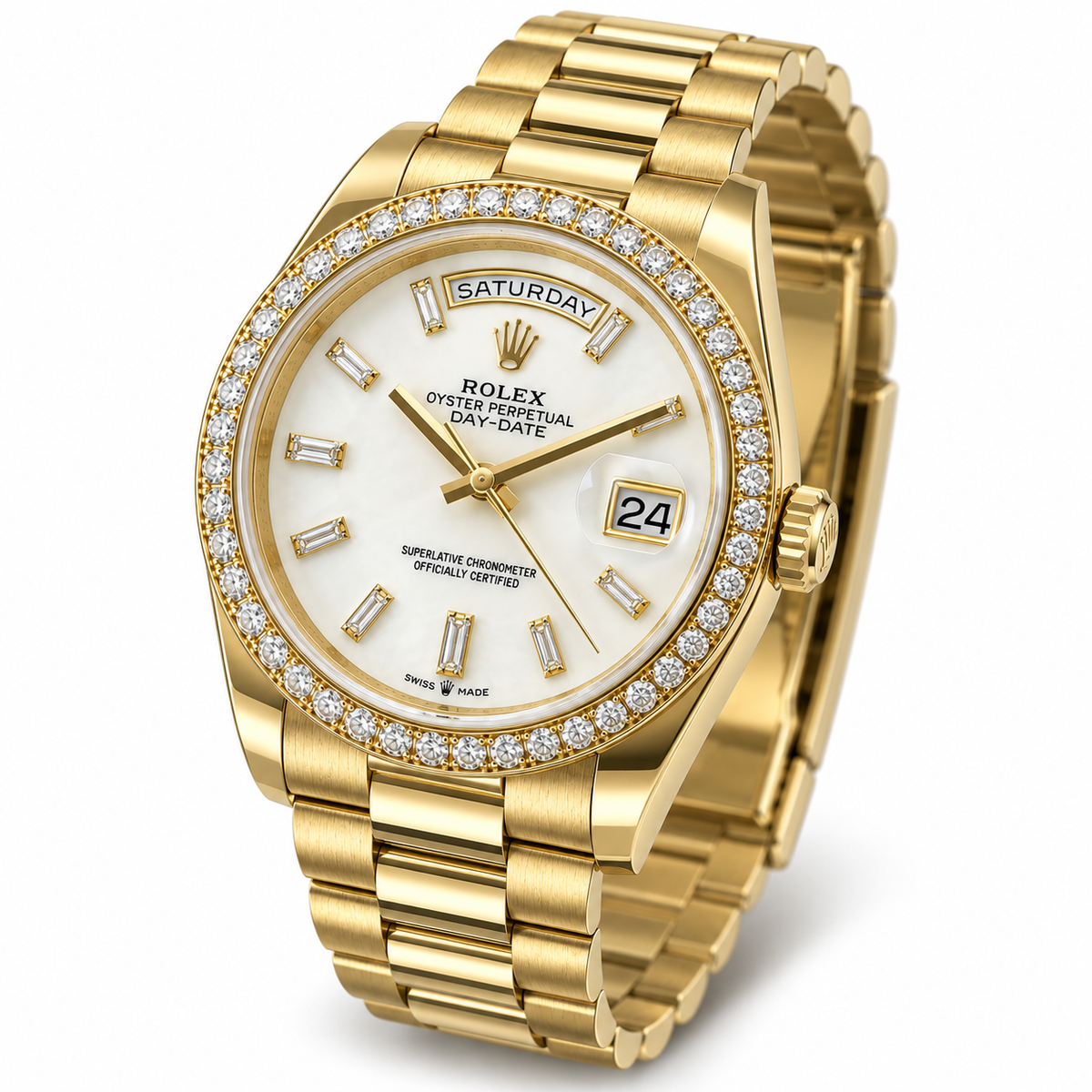 Rolex Day-Date Yellow Gold Diamond