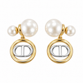 Pearl CD-Style Gold Drop Earrings