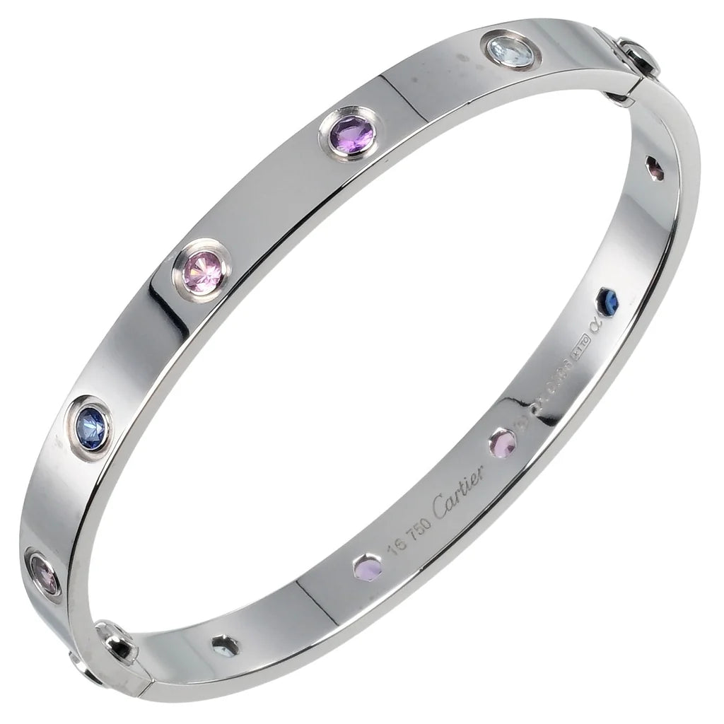Cartier Rainbow White Gold Bracelet