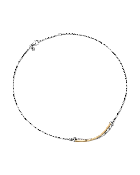 Crossover Bar Necklace