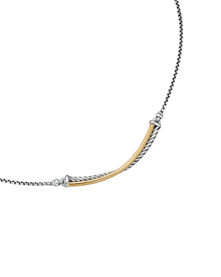 Crossover Bar Necklace