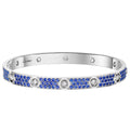 LOVE bracelet sapphire pavé