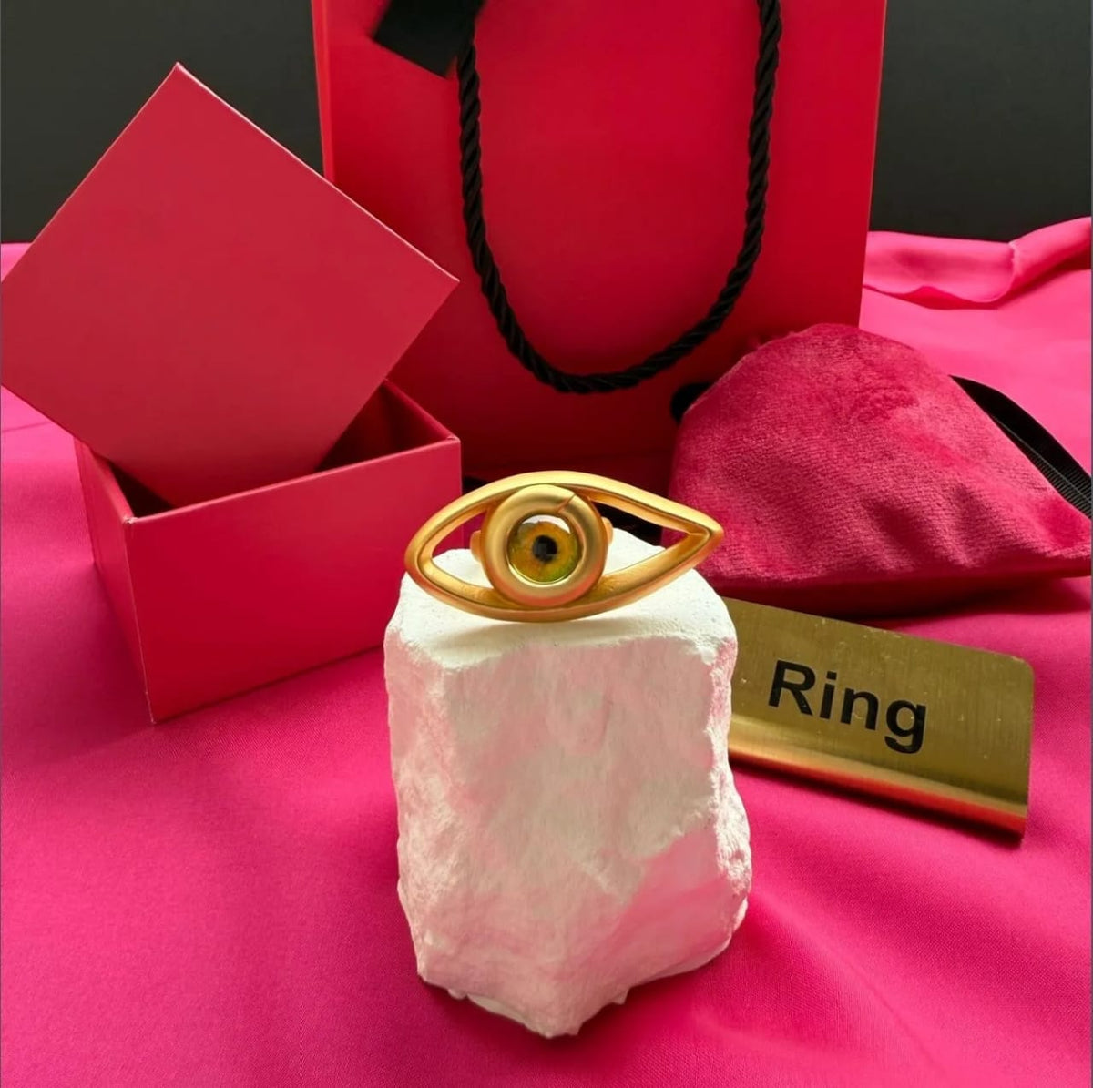 Enamel Eye Ring