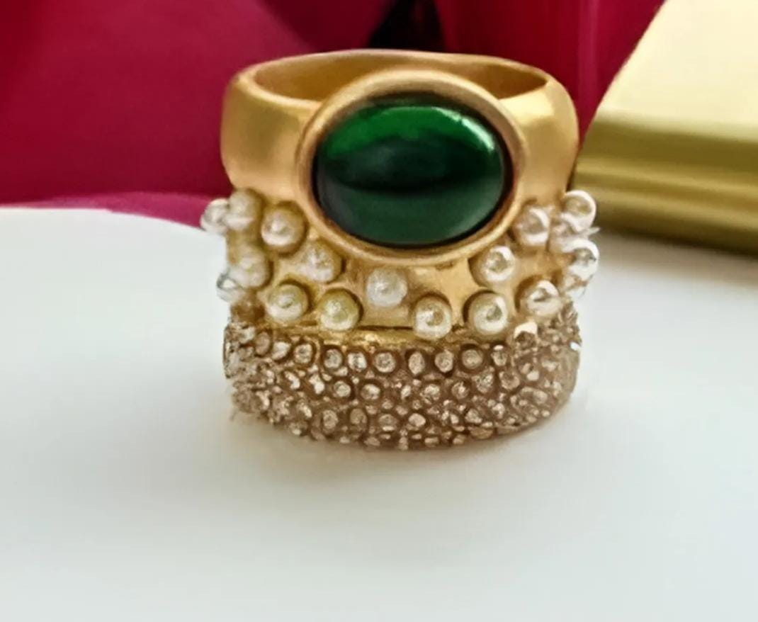 Schiaparelli Green Ring