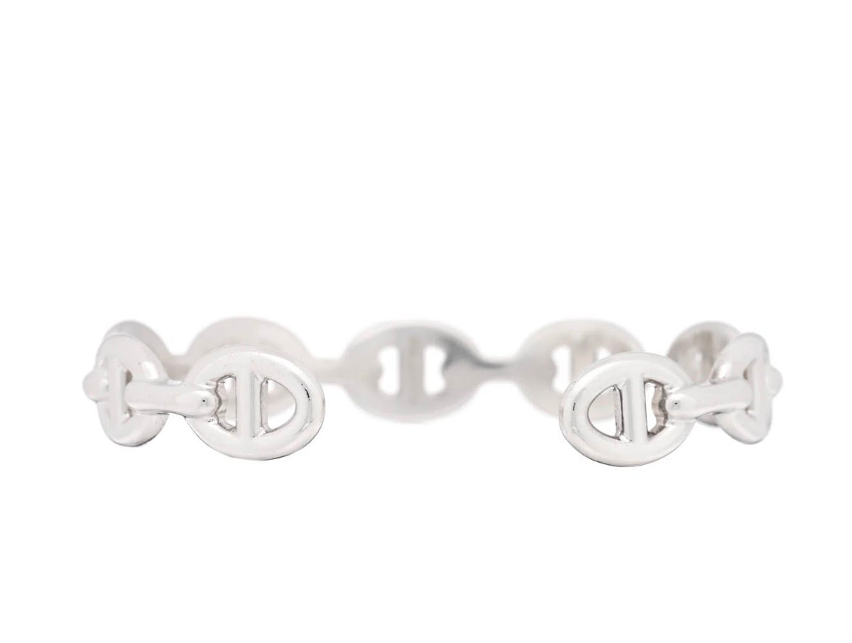 Silver d'Ancre Enchainee Cuff Bracelet