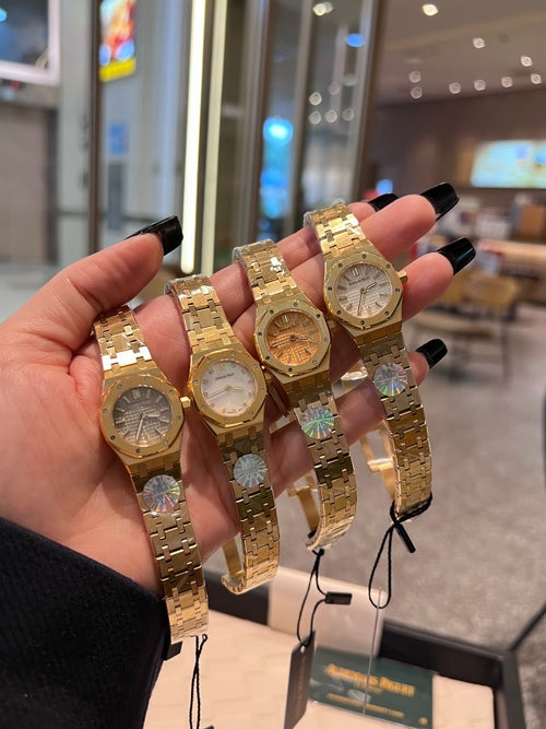 AP Mini Royal Oak Yellow Gold Gray Dial