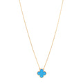 Blue Agate Vintage Alhambra Pendant