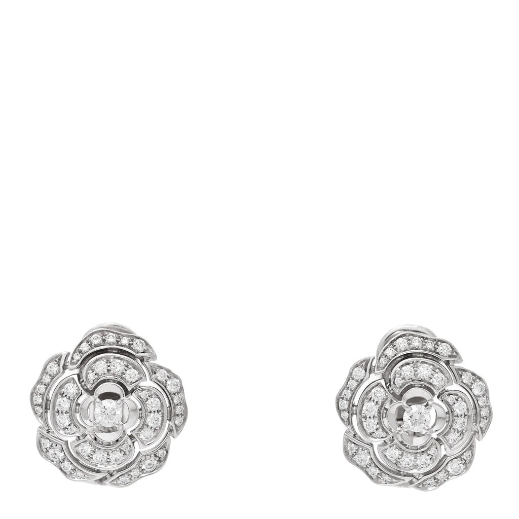 Bouton de Camelia Earrings