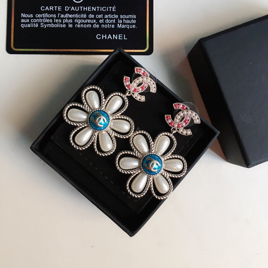 Chanel Flower Earrings