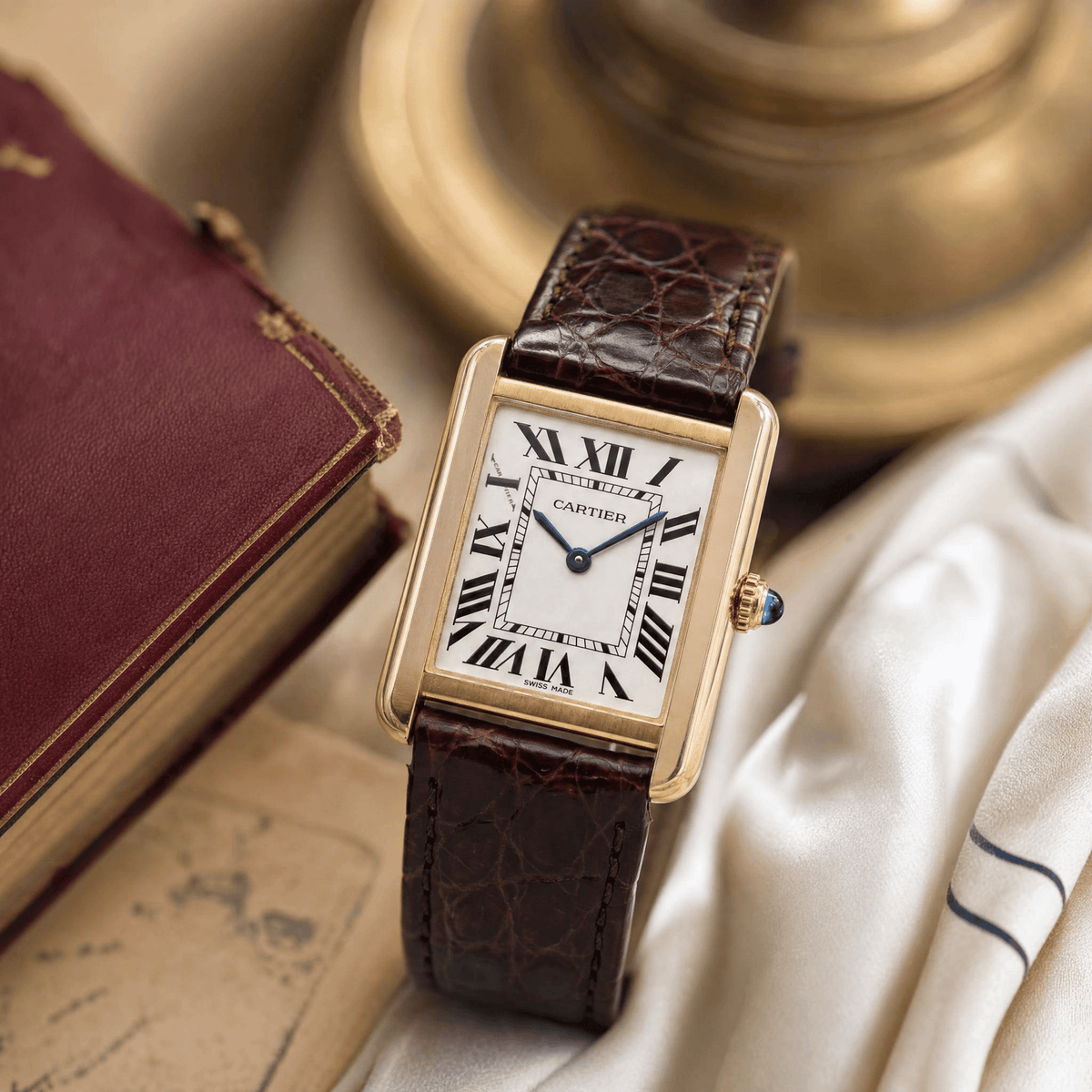 Cartier Tank Solo Dark Brown Strap