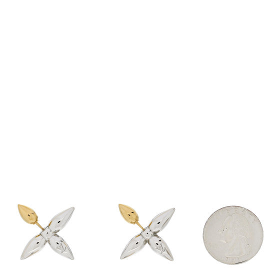 LV Silver Earrings