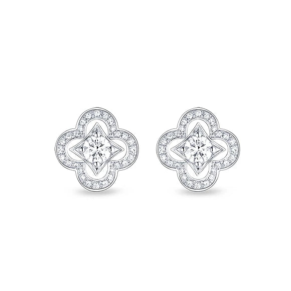 LV White Earrings