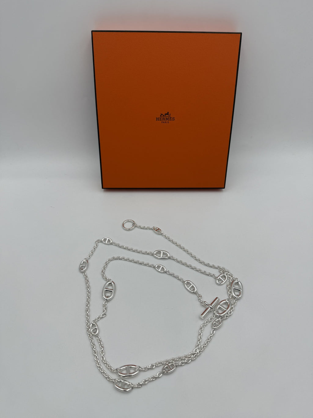 Hermès Silver Chain Necklace