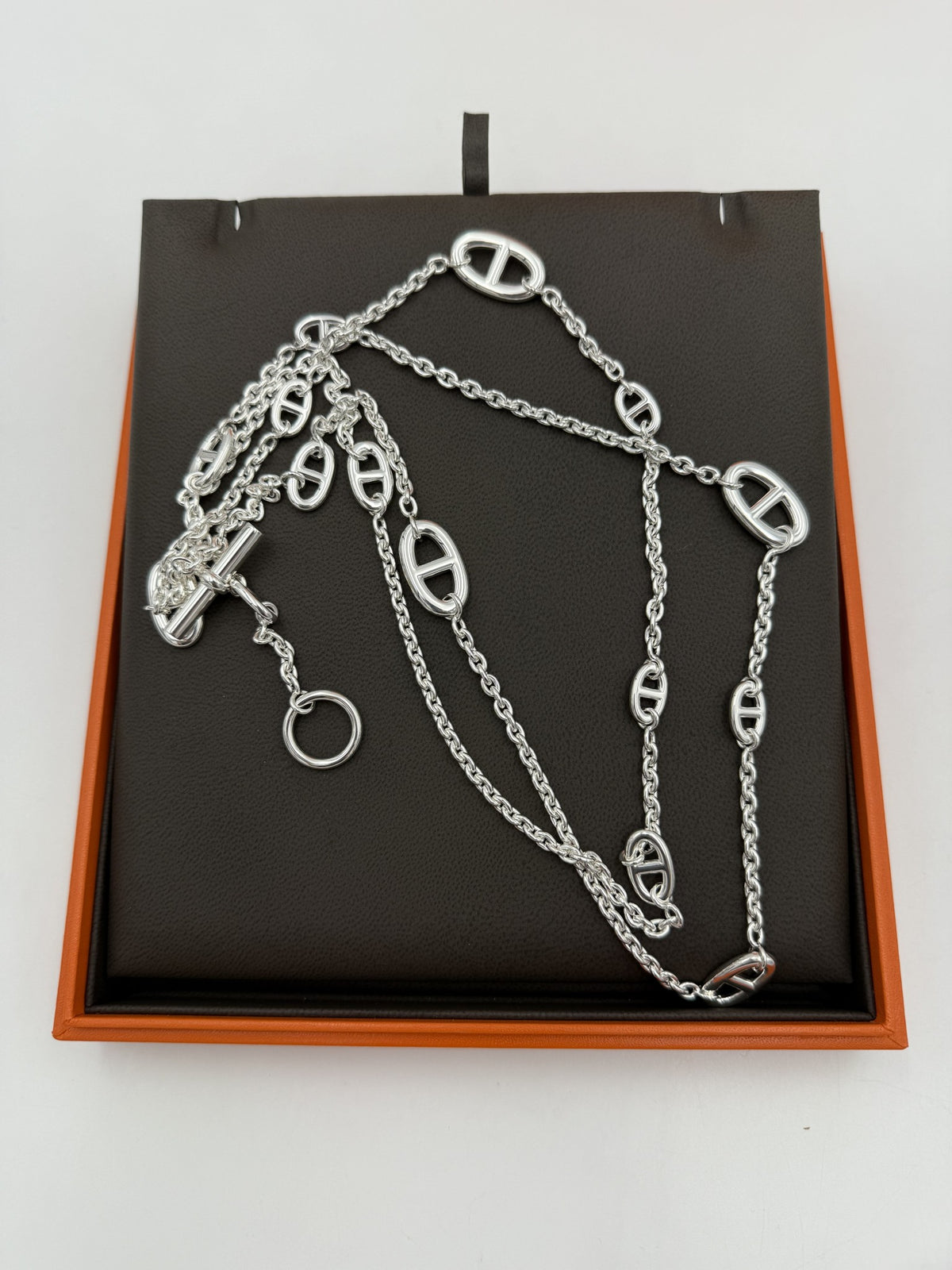 Hermès Silver Chain Necklace