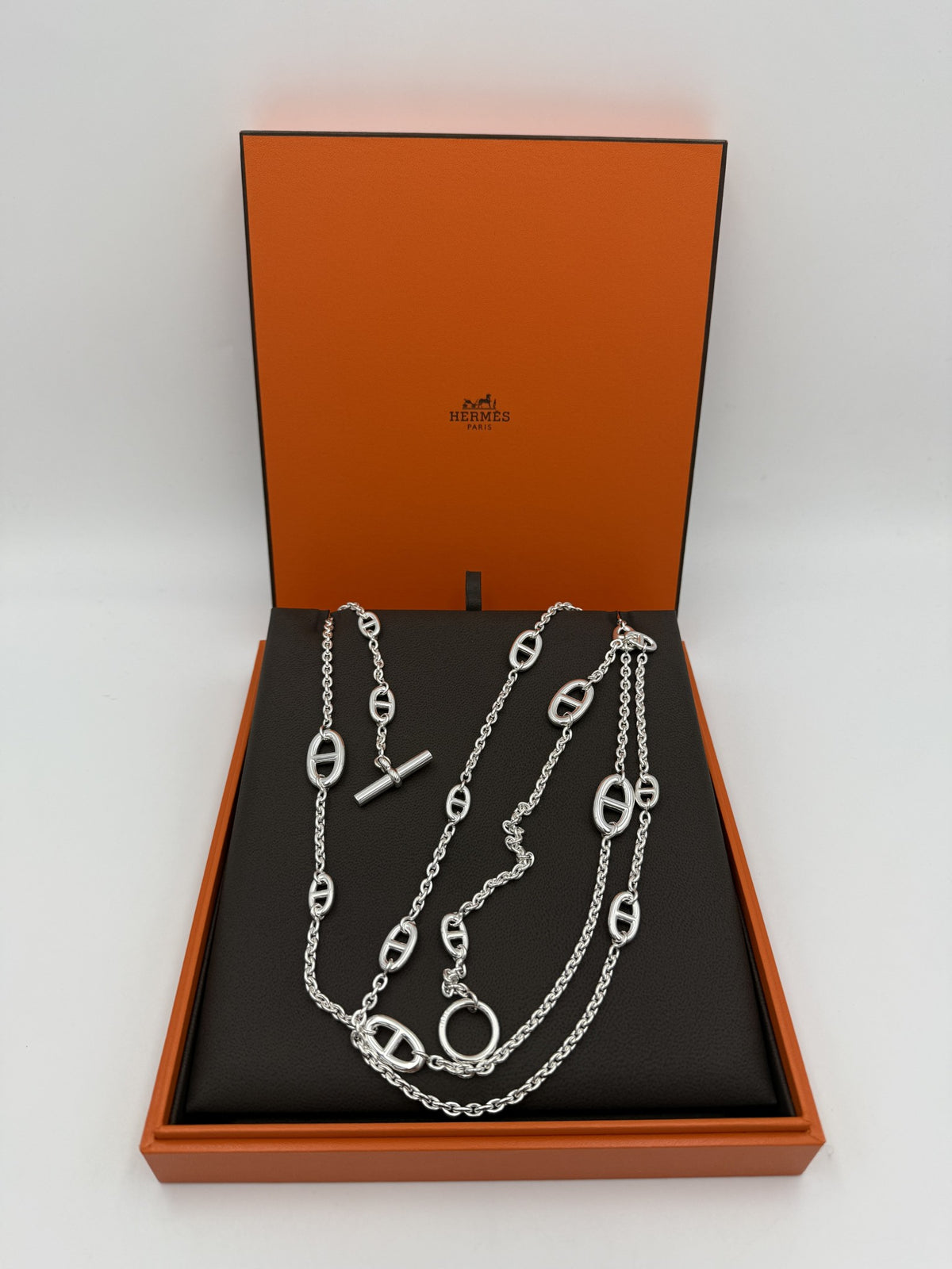 Hermès Silver Chain Necklace