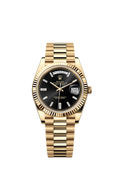 Rolex Day-Date Yellow Gold Onyx Dial