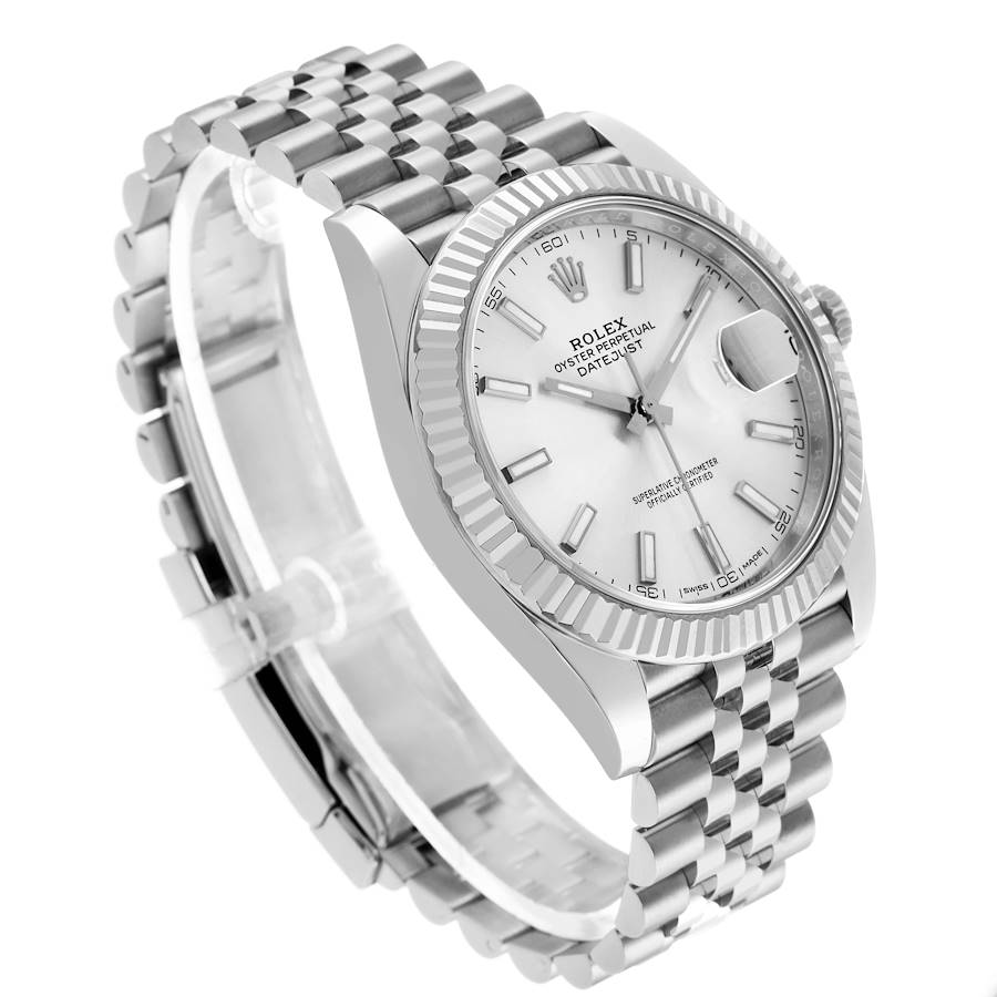 Rolex Datejust Steel White Gold Silver