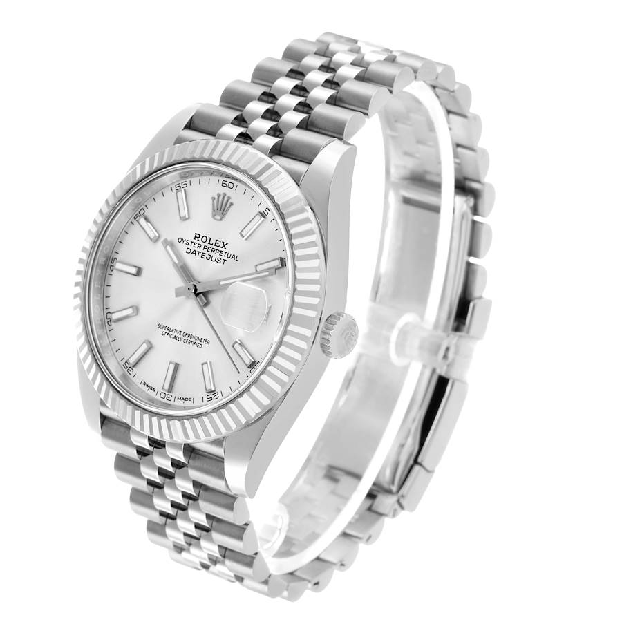 Rolex Datejust Steel White Gold Silver