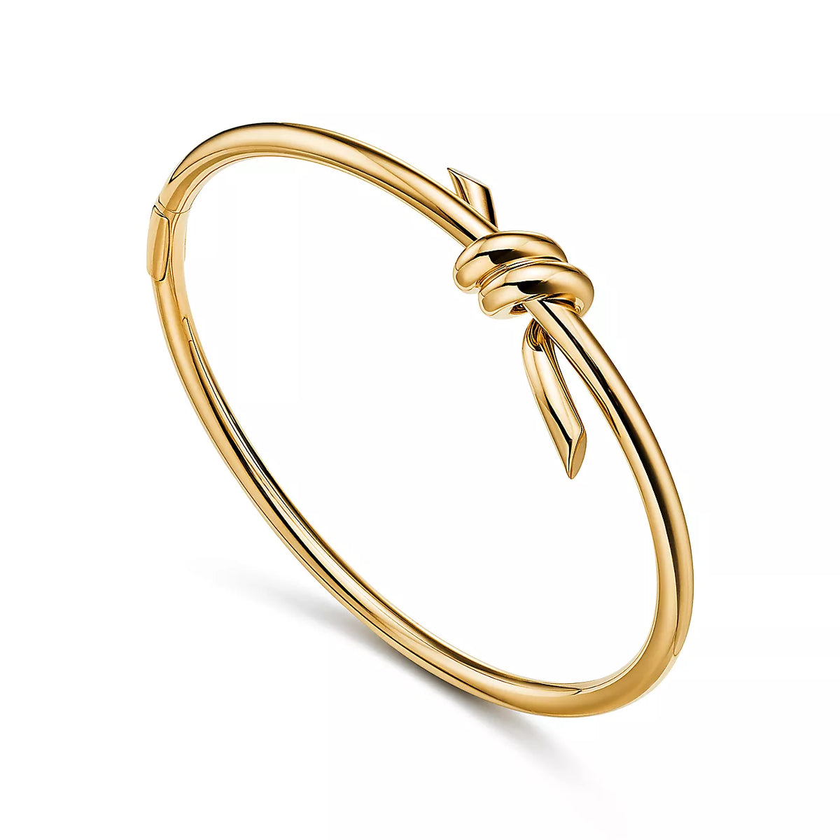 Tiffany Knot Wire Bangle in Yellow Gold