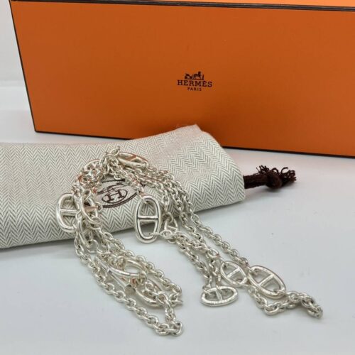 Hermes Silver Necklace