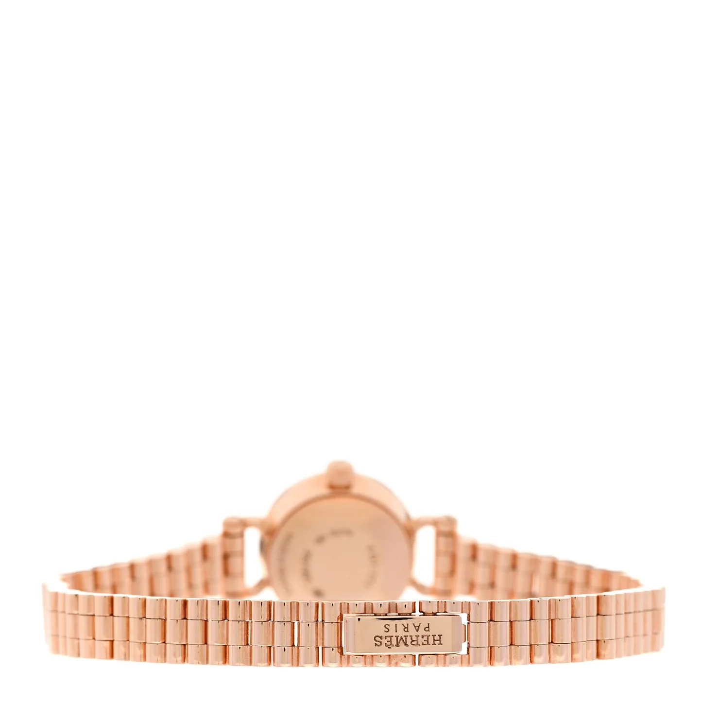 Hermes Rose Gold Faubourg Qartz Watch - Image 3