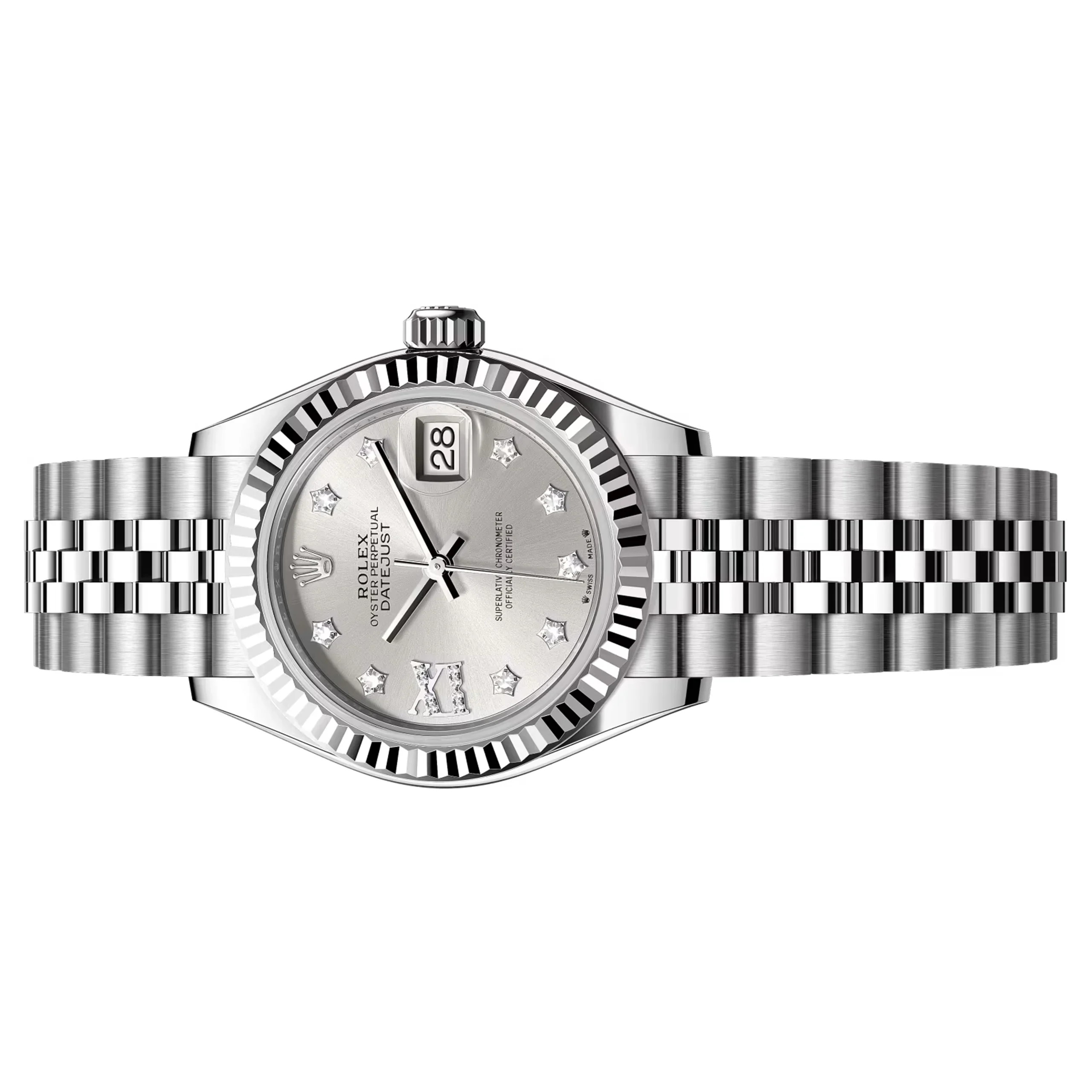 Rolex Lady-Datejust Steel Jubilee Silver Dial - Image 2