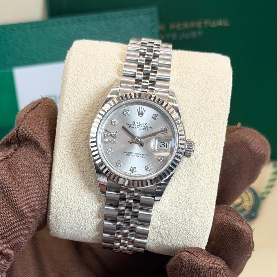 Rolex Lady-Datejust Steel Jubilee Silver Dial - Image 3