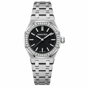 AP Mini Royal Oak Diamond Bezel – Black Dial