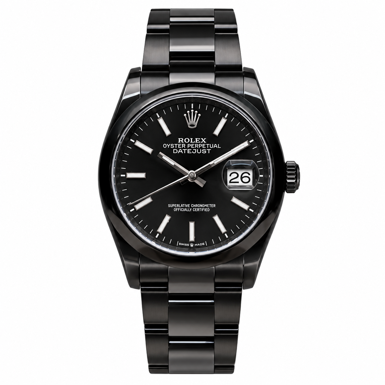 Rolex Datejust Stainless steel Black