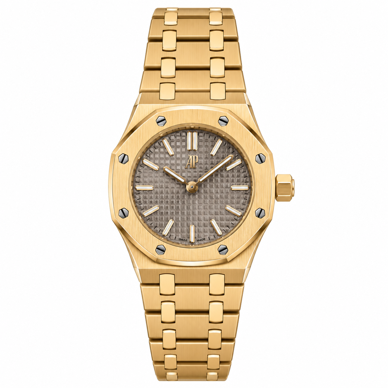 AP Mini Royal Oak Yellow Gold Gray Dial
