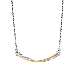 Crossover Bar Necklace