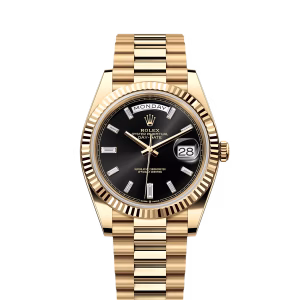 Rolex Day-Date Yellow Gold Onyx Dial