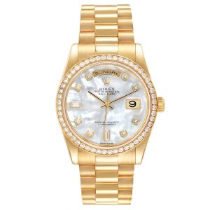 Rolex Day Date President Yellow Gold MOP