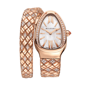 Bulgari Serpenti Spiga Rose Gold Diamond MOP