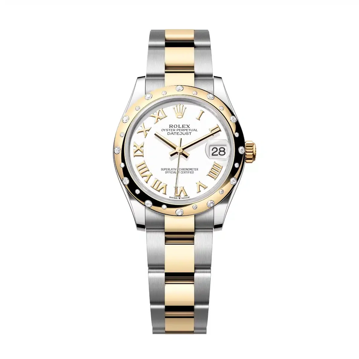 Datejust Two-Tone White Roman
